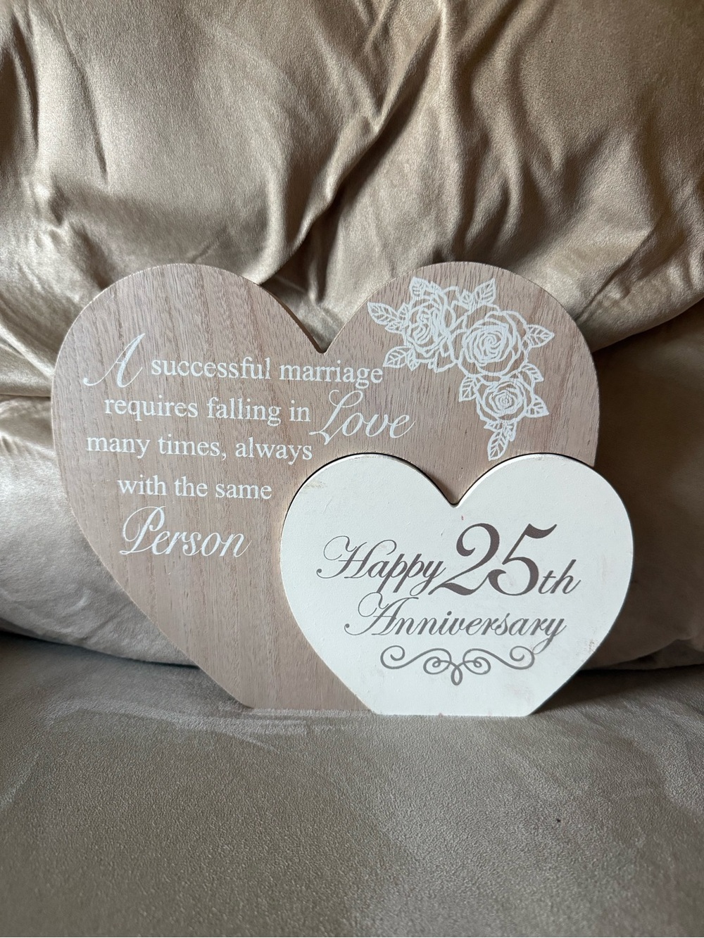 Brand new wedding anniversary wood plaque